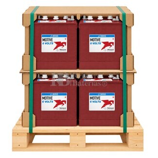 Pack 4 bater�as TROJAN J305G-AC | 6 Voltios 350 Amperios
